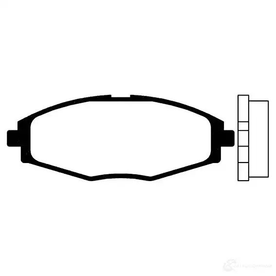 Тормозные колодки, комплект KAVO PARTS TK2 9B1 8715616003131 1757147 bp1004 изображение 0