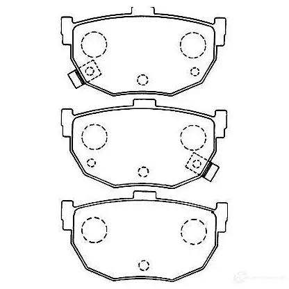 Тормозные колодки, комплект KAVO PARTS 1757276 8715616025119 P50H9 D bp3017 изображение 0