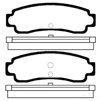 Тормозные колодки, комплект KAVO PARTS 8715616004855 1757549 48L5 DJ bp6543 изображение 0