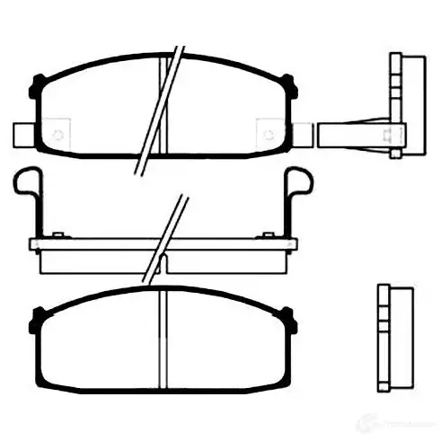 Тормозные колодки, комплект KAVO PARTS 1757515 YCQ4FE A 8715616007474 bp6509