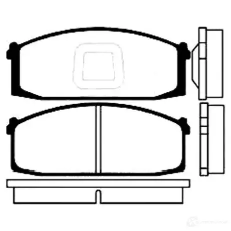 Тормозные колодки, комплект KAVO PARTS bp6524 8715616004701 80NN J 1757530 изображение 0