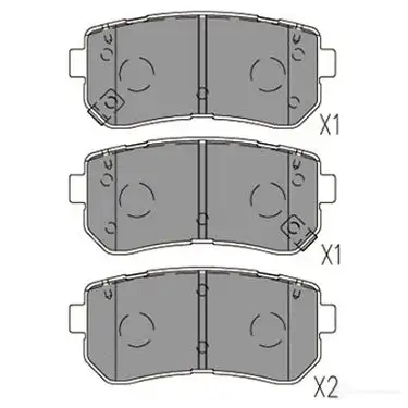 Тормозные колодки, комплект KAVO PARTS kbp3059 8715616306874 1424649866 63W2 4TB