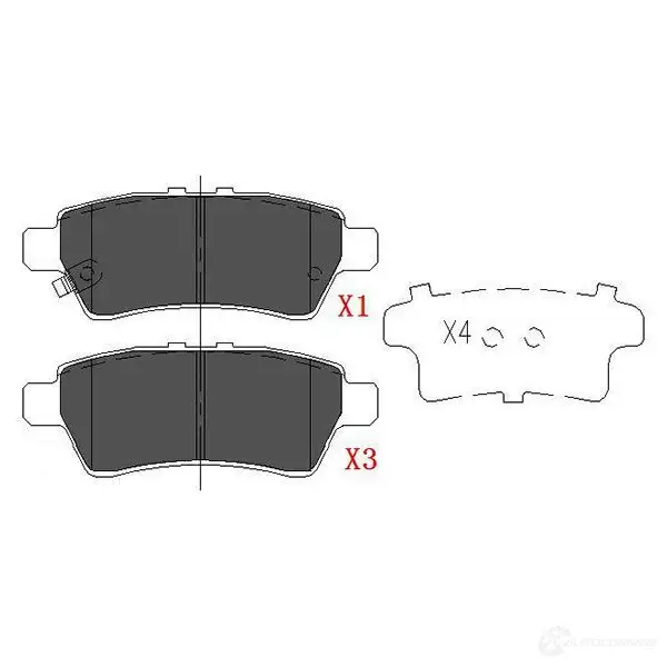 Тормозные колодки, комплект KAVO PARTS kbp6575 XK K32 1767441 871561615221 изображение 0