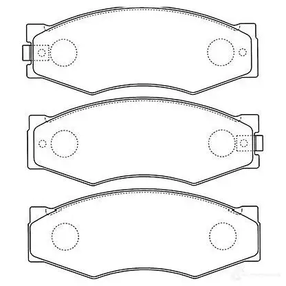Тормозные колодки, комплект KAVO PARTS 8715616004541 bp6506 N0 R613 1757512