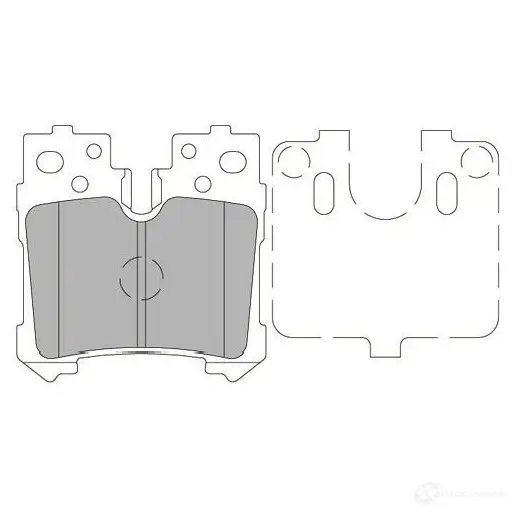 Тормозные колодки, комплект KAVO PARTS F1PWV B 8715616201155 kbp9122 1767662