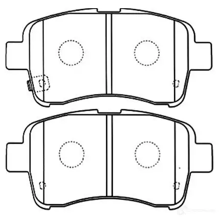Тормозные колодки, комплект KAVO PARTS 8715616039604 1757695 bp8525 SS OAGK изображение 0