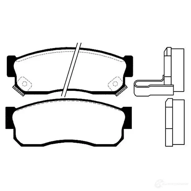 Тормозные колодки, комплект KAVO PARTS 8715616004565 bp6510 1757516 F8M IR