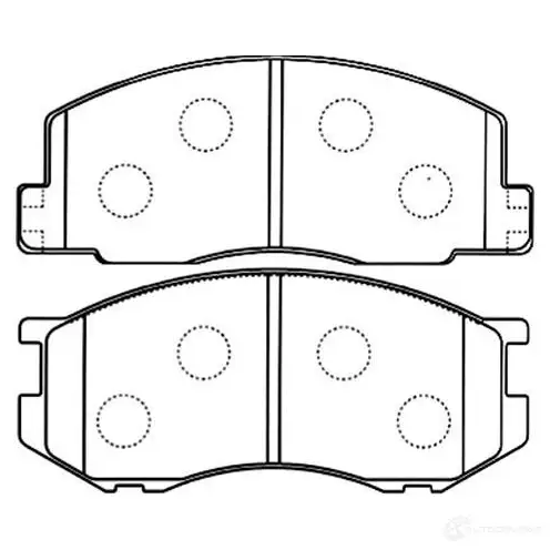 Тормозные колодки, комплект KAVO PARTS 1757798 bp9098 7R KNBT 8715616044257 изображение 0