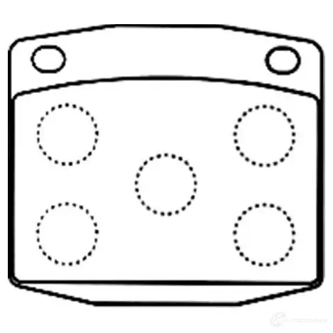 Тормозные колодки, комплект KAVO PARTS 1757591 E FTWZ6G 8715616040754 bp6586