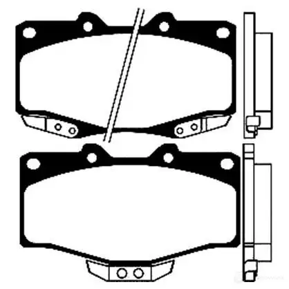 Тормозные колодки, комплект KAVO PARTS 8715616005548 M LNEBB7 1757728 bp9025