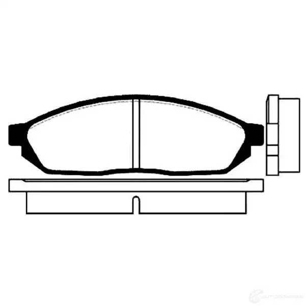 Тормозные колодки, комплект KAVO PARTS 1757671 bp8500 4B7G 67 8715616005173 изображение 0