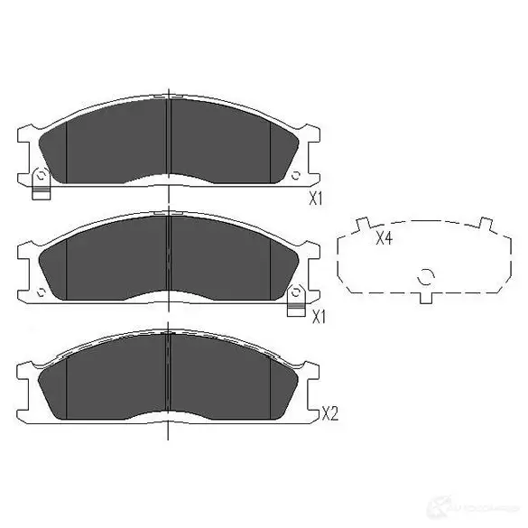 Тормозные колодки, комплект KAVO PARTS kbp6503 1767369 MQOYN D 8715616132657 изображение 0