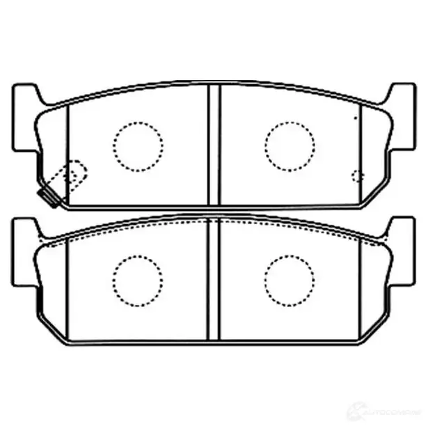 Тормозные колодки, комплект KAVO PARTS bp6591 YDEZKU H 8715616043380 1757595