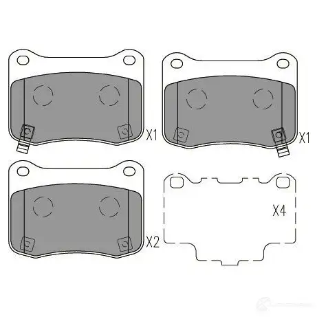 Тормозные колодки, комплект KAVO PARTS BS9 5A 8715616230865 bp9158 1757856 изображение 0