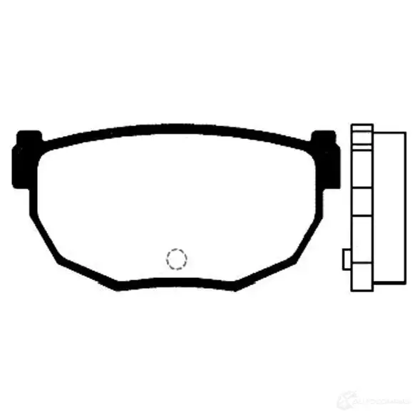Тормозные колодки, комплект KAVO PARTS 8715616004831 bp6541 1757547 QR LR7TV