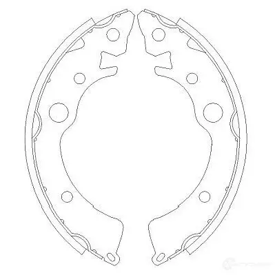 Барабанные тормозные колодки, комплект KAVO PARTS 33HN U 8715616241526 kbs2902 1767699
