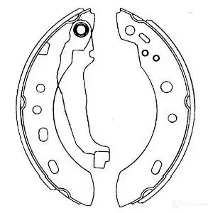 Барабанные тормозные колодки, комплект KAVO PARTS kbs7427 8715616268233 1219402679 O EO2W