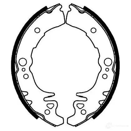 Барабанные тормозные колодки, комплект KAVO PARTS G 0LY8O 8715616275927 1219399013 kbs1914