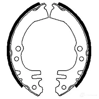 Барабанные тормозные колодки, комплект KAVO PARTS 1759541 bs1910 26GK 2 8715616006002