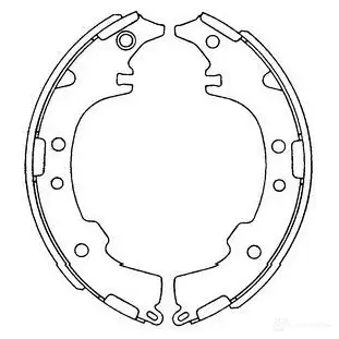 Барабанные тормозные колодки, комплект KAVO PARTS 1767776 kbs9903 ZMU 277 8715616133333