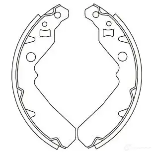 Барабанные тормозные колодки, комплект KAVO PARTS I2 2L0L bs1906 8715616005968 1759538