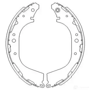 Барабанные тормозные колодки, комплект KAVO PARTS 1767751 CG B3BMS 8715616208154 kbs7411