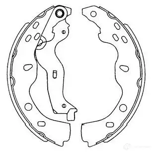 Барабанные тормозные колодки, комплект KAVO PARTS 998LQ I 1219403813 8715616268264 kbs8914