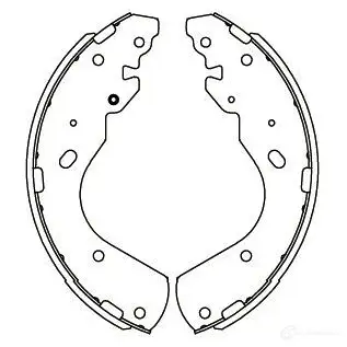 Барабанные тормозные колодки, комплект KAVO PARTS kbs5404 1767723 8715616241021 1 F5Q6J6 изображение 0
