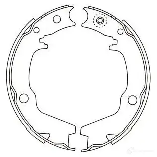 Барабанные тормозные колодки, комплект KAVO PARTS 8715616133289 kbs6401 YN1 KEM 1767727