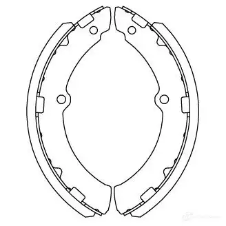 Барабанные тормозные колодки, комплект KAVO PARTS 3B9I IB1 1437553755 kbs9945 изображение 0