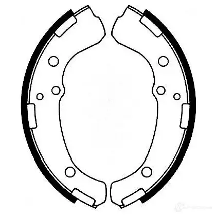 Барабанные тормозные колодки, комплект KAVO PARTS 8715616071994 bs9938 T J9X36X 1759809 изображение 0