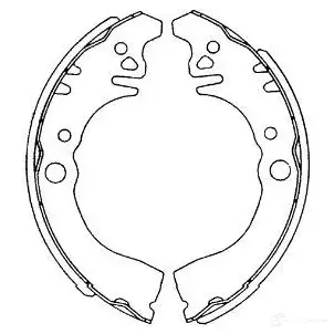 Барабанные тормозные колодки, комплект KAVO PARTS 1219398799 8715616268011 JUGS CW kbs1906 изображение 0