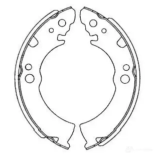 Барабанные тормозные колодки, комплект KAVO PARTS F9 D0J1M 1219402511 8715616268189 kbs7422 изображение 0