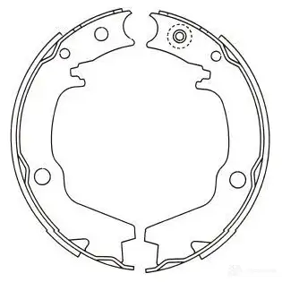 Барабанные тормозные колодки, комплект KAVO PARTS bs6417 1759670 8715616041430 Y2LX V9