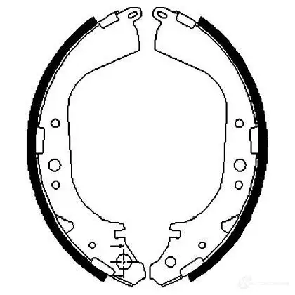 Барабанные тормозные колодки, комплект KAVO PARTS 67FJ 6 kbs7432 1219403173 8715616276412 изображение 0