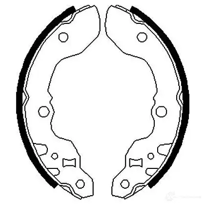Барабанные тормозные колодки, комплект KAVO PARTS 1219403965 31 HGEO kbs8920 8715616276559