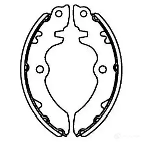 Барабанные тормозные колодки, комплект KAVO PARTS 8715616268271 1219403827 kbs8915 2WDS PK