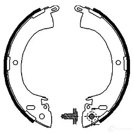 Барабанные тормозные колодки, комплект KAVO PARTS bs6403 ZU R7PZT 1759656 8715616006521