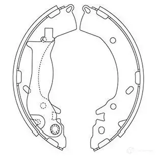 Барабанные тормозные колодки, комплект KAVO PARTS 24AU OV kbs3419 1219399747 8715616276023