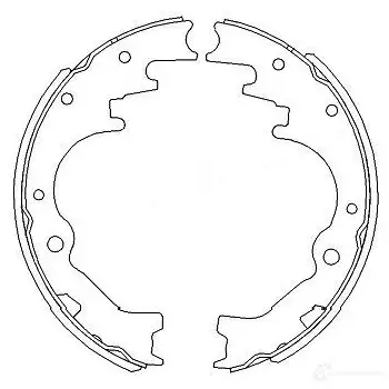 Барабанные тормозные колодки, комплект KAVO PARTS 8715616225175 1767722 kbs5403 3 3GPRM6