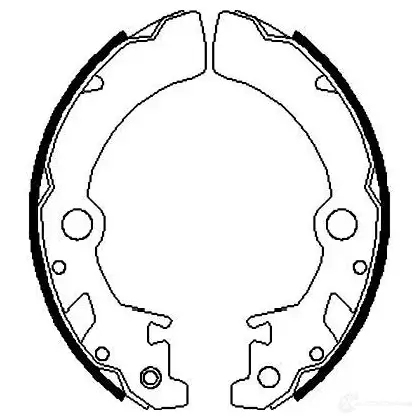 Барабанные тормозные колодки, комплект KAVO PARTS 8715616007047 bs8915 1759747 ZO GVR
