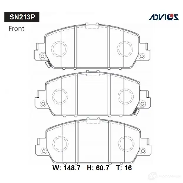 Дисковые тормозные колодки ADVICS 1422985488 SSD MZ SN213P изображение 0