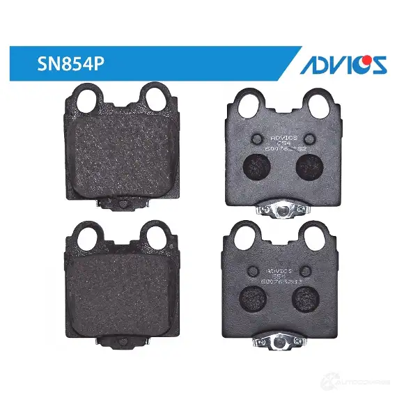 Тормозные колодки дисковые, комплект ADVICS SN854P CQ W22SG 1420567711 изображение 0