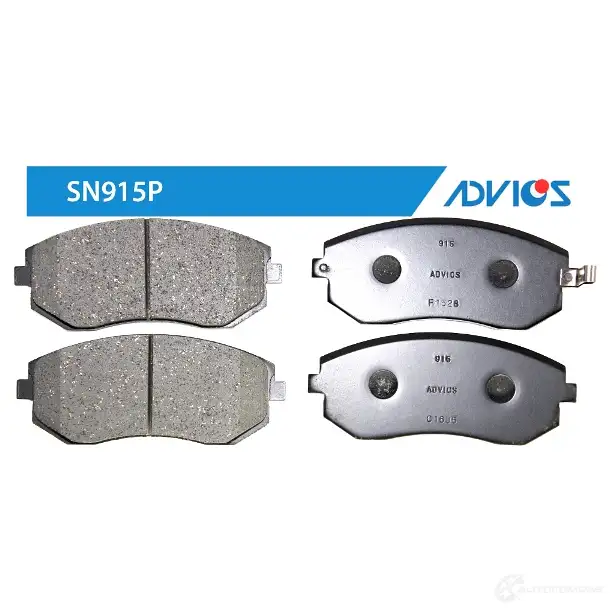 Тормозные колодки дисковые, комплект ADVICS SN915P J 5PIH 1420567751 изображение 0