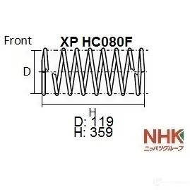 Пружина подвески NHK XP HC080F W 5ZZY6G 1439709186 изображение 0