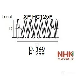 Пружина подвески NHK XP HC125F 1439709187 50O7 W изображение 0