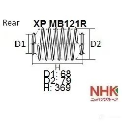 Пружина подвески NHK 1439704897 XP MB121R LOV I1F изображение 0