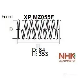 Пружина подвески NHK XP MZ055F YS 3CKTO 1439708783 изображение 0