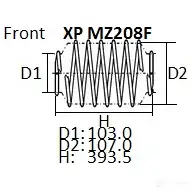 Пружина подвески NHK XPMZ208F 1439707083 B N5EN9H изображение 0