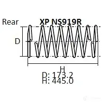 Пружина подвески NHK FC 82Q XPNS919R 1439707060 изображение 0